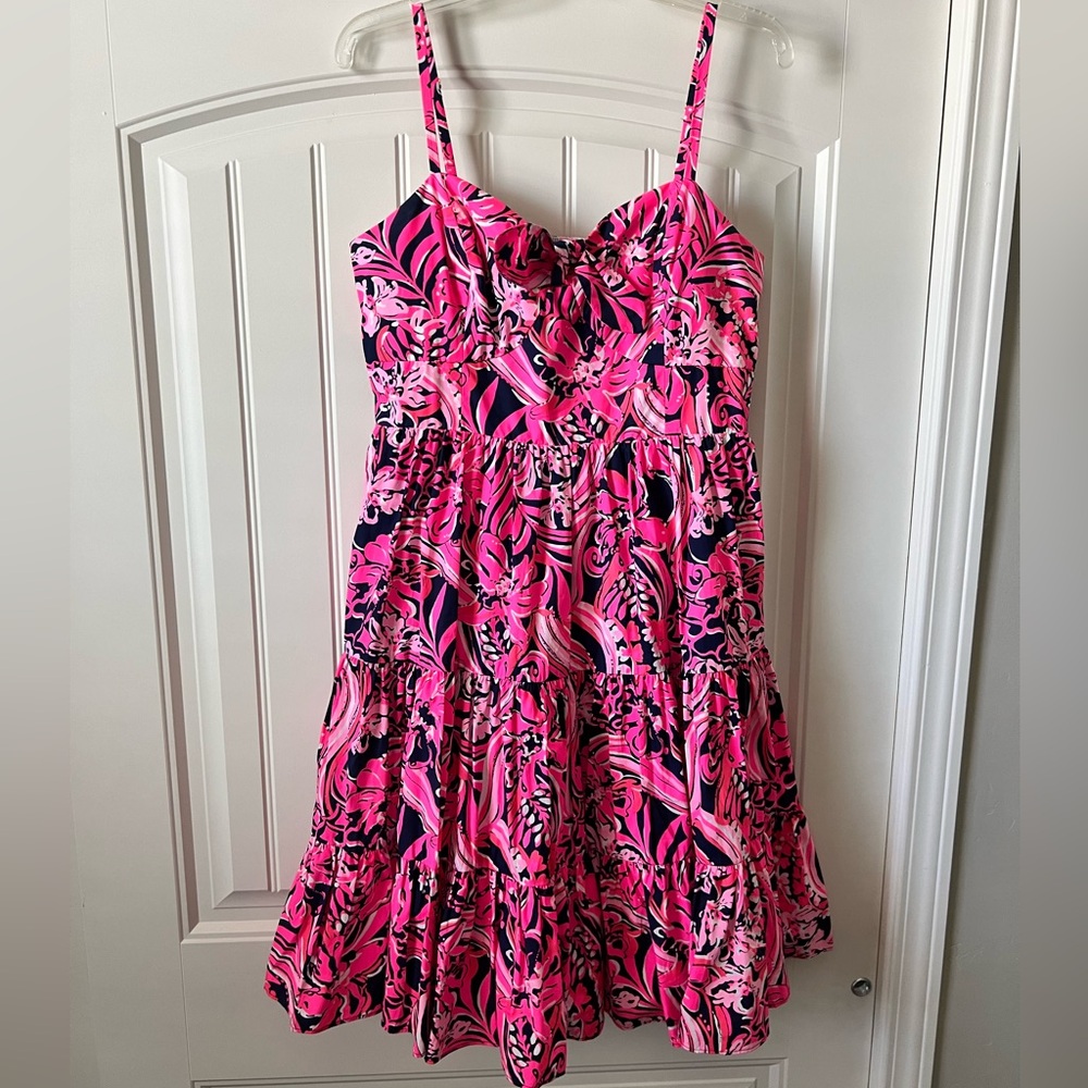 NWT Lilly Pulitzer Adalia Size 12 Flirty Fins and Feathers.